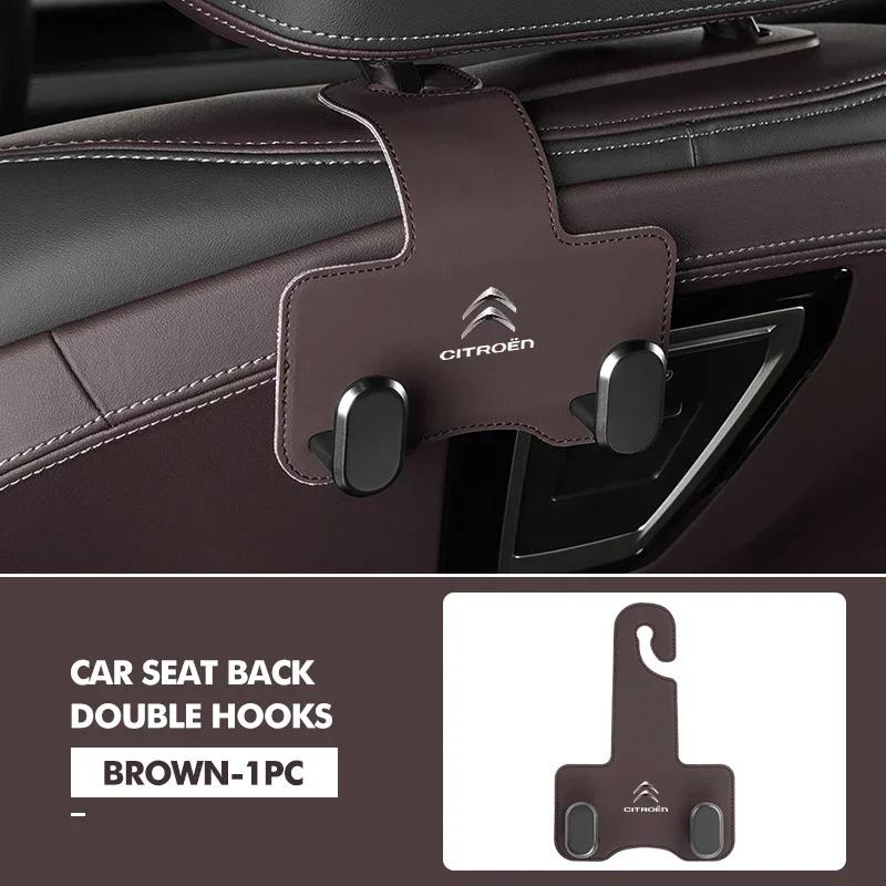 Car Back Seat Hook Headrest Hanging Rear Row Storage Hanger For Citroen C5 C1 C2 C6 C4L DS3 DS4 DS5 C-Elysee Grand Berlingo ajx256
