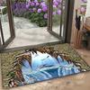 3D Ocean Breakthrough Rug Optical Illusion Entryway Doormat NonSlip Easy Clean Fun Carpet for Living Room Bedroom Pet Friendly