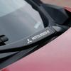 Car Window Wiper Stickers Metal emblem Auto Decor Decals For Mitsubishi ASX LANCER OUTLANDER PAJERO Ralliart Car Accessories