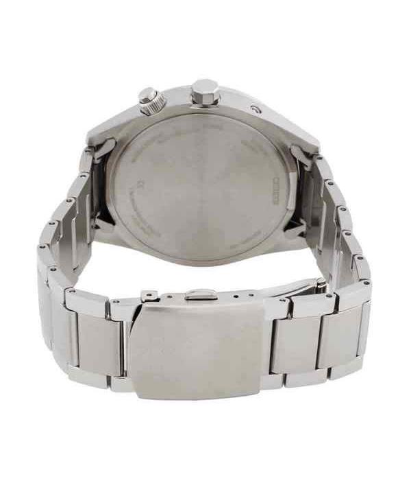 Citizen Eco-Drive Perpetual Радиоуправляемые GMT Мужские часы из нержавеющей стали с белым циферблатом CB0270-87A 100M