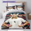 Haaland Pattern Bedding Home Decoration Birthday Gift ( 1 Duvet Cover + 2 Pillowcase, Without Core),fan Merchandise.