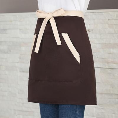 Фартук для работы шеф-повара с карманами, устойчивый к масляным пятнам, водонепроницаемый полурабочий фартук для домашней кухни, бара, выпечки, сервера, фартуки