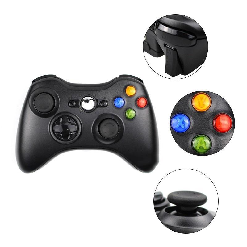 Беспроводной игровой контроллер 2,4G для Xbox 360 с двойной вибрацией, Turbo, совместимый с Xbox 360/360 Slim и ПК Windows