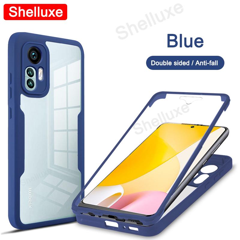 For Xiaomi12 360 Full Body Case Shelluxe For Xiaomi Mi 12 12X 12T 11 11T Mi11 Lite Mi11T Pro Silicone Double Sided Phone Cover