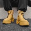 Мужские ботинки Мартин 2025 новые на платформе с увеличением высоты британские уличные походные ботинки рукав ботинки Челси 4722-J