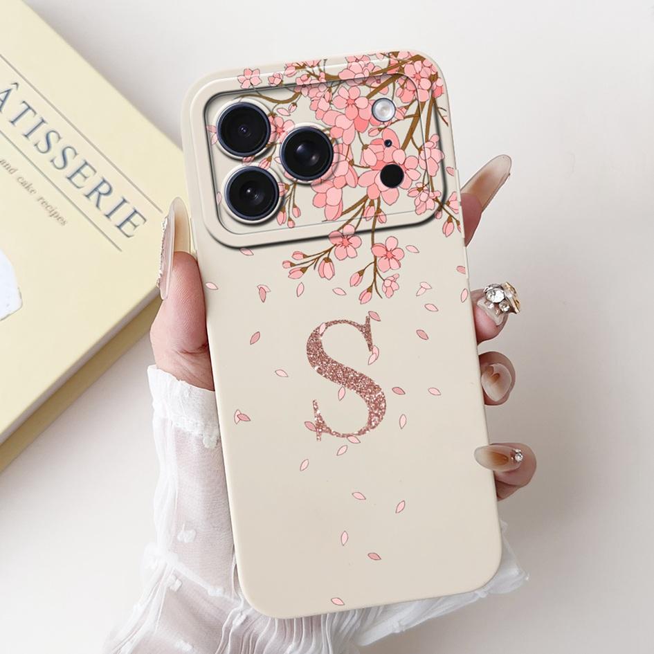 For iPhone 17 Pro 2025 Case For iPhone 17 Pro Max Cover Luxury Crown Flower Letters Soft Silicone Bumper For iPhone 17 Air Coque