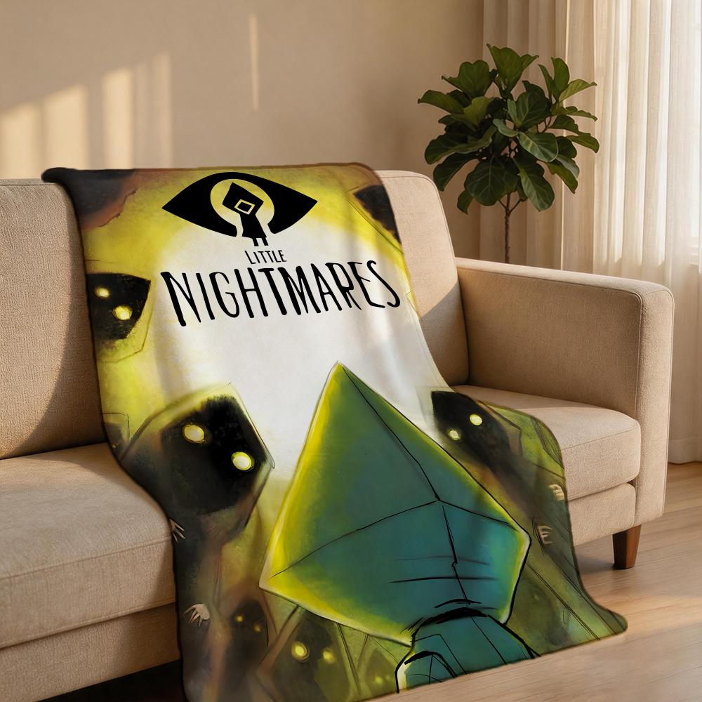 Плед Little Nightmares Короткий Плюшевый Плед Мягкий Приятный для Кожи Многоцелевой для Дома Офиса