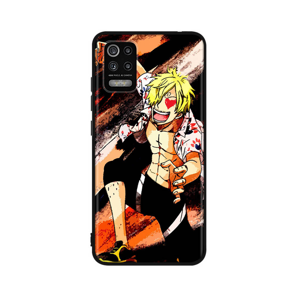 Чехол DT8 One Piece Zoro Sanji для Samsung A04 A14 A23 A34 A54 M23 M33 M52 M53 Realme 10 9 C30S C35 C55 VIVO Y02S Y21 Y33S Y51 X80 Pro Прозрачная крышка
