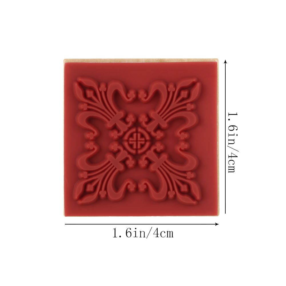 Декоративные винтажные DIY крафт квадратные цветочные штампы деревянные резиновые для скрапбукинга