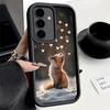 Чехол для телефона Samsung Galaxy A17 A16 A15 A14 A13 Мультяшная лиса Животное A56 A36 A26 A55 A35 A25 A54 A34 A24 A53 A33 A23 A07 A06