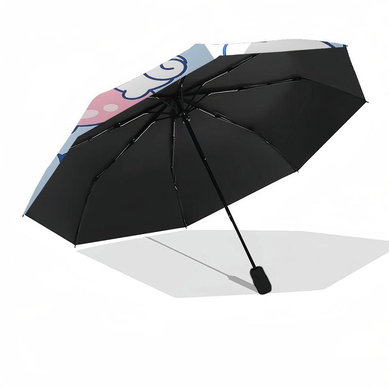 1pc Lucky Rabbit umbrella automatic open/close, 8-Rib Durable Frame, Compact Folding Design, Ideal Birthday/Holiday Gift e1128A