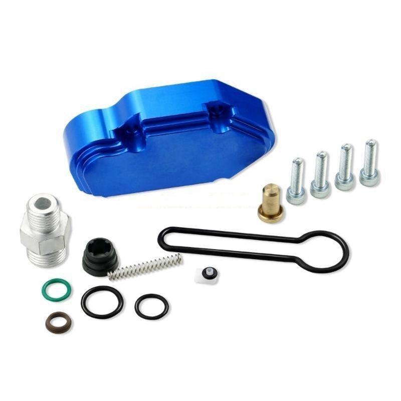 Blue Spring Set With Adjustable Billet Spring Housing Fuel Regulator Kit For Ford Powerstroke 6.0 2003-2007