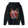 Kids' Long Sleeve Loose Pullover Letter Print Drawstring Hooded Sweatshirt