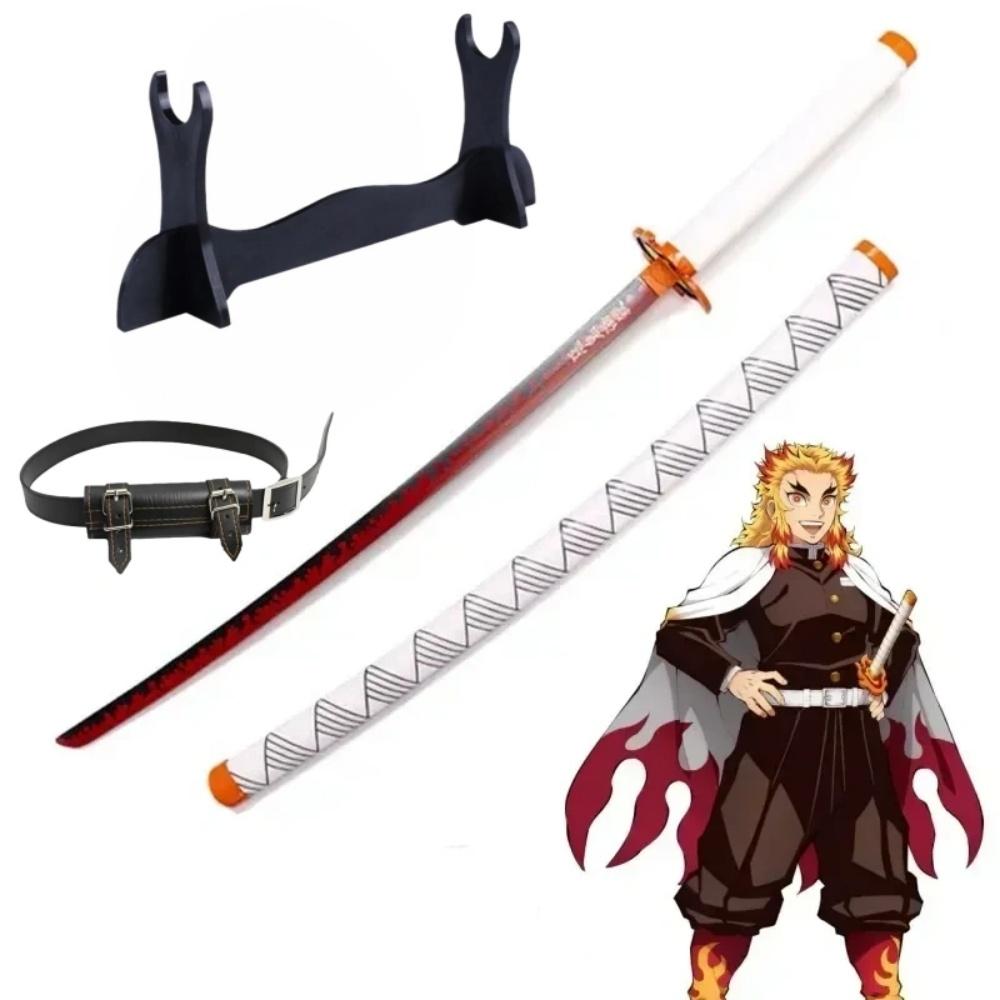 40-дюймовая Аниме Клинок Истребителя Демонов Kimetsu No Yaiba Мицури Косплей Меч Нож Ниндзя Реальный Размер Японская Катана Самурайский Сабля Подарок