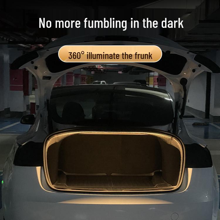 Tesla Model 3 Полоса подсветки багажника и салона - Аксессуар для модификации подсветки переднего багажника
