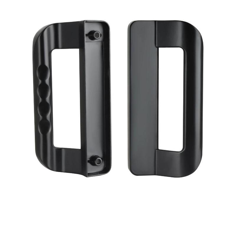 Balcony Sliding Door Locks Black Handle Lock Aluminum Frame Sliding Door Hook Lock Household Hardware Accessory Door Lock