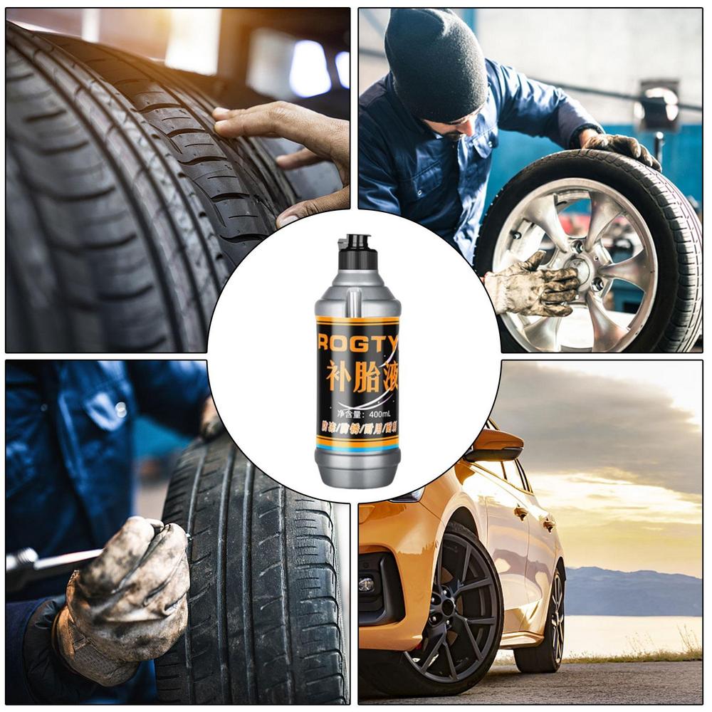 400ml Tire Sealant Tire Repair Kit Non-destructive Environmental Fast Flat for Small Medium Wheeled Road Vehicles