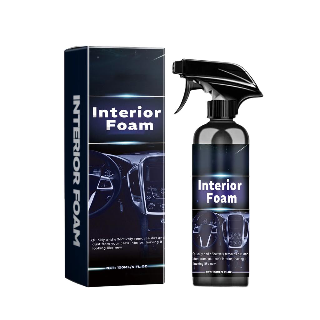 Многофункциональный пенный очиститель салона автомобиля Пеноочиститель для удаления пятен с кожаных сидений салона автомобиля 120 мл