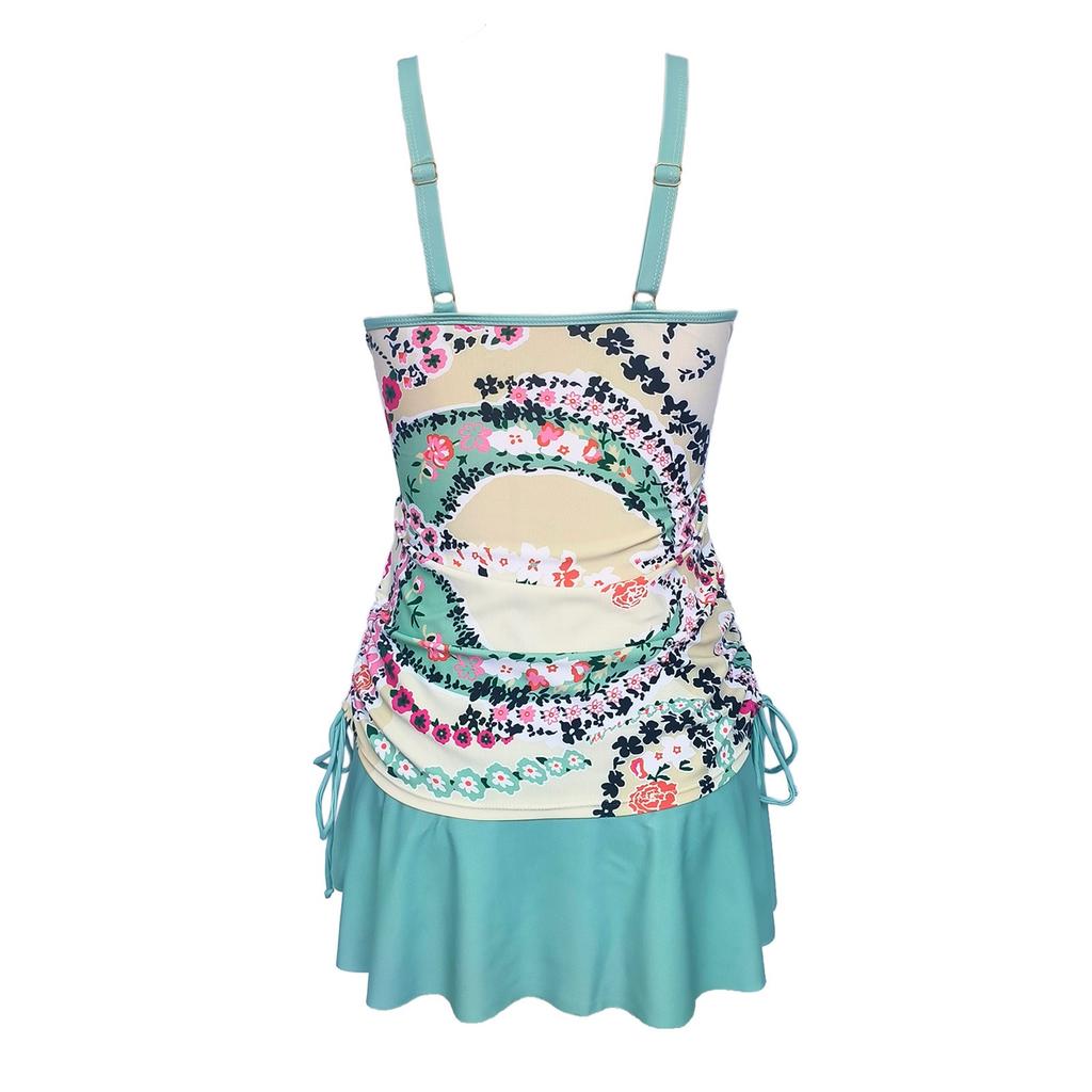 Женский сексуальный купальник с подтяжками и напечатанным раздельным купальником