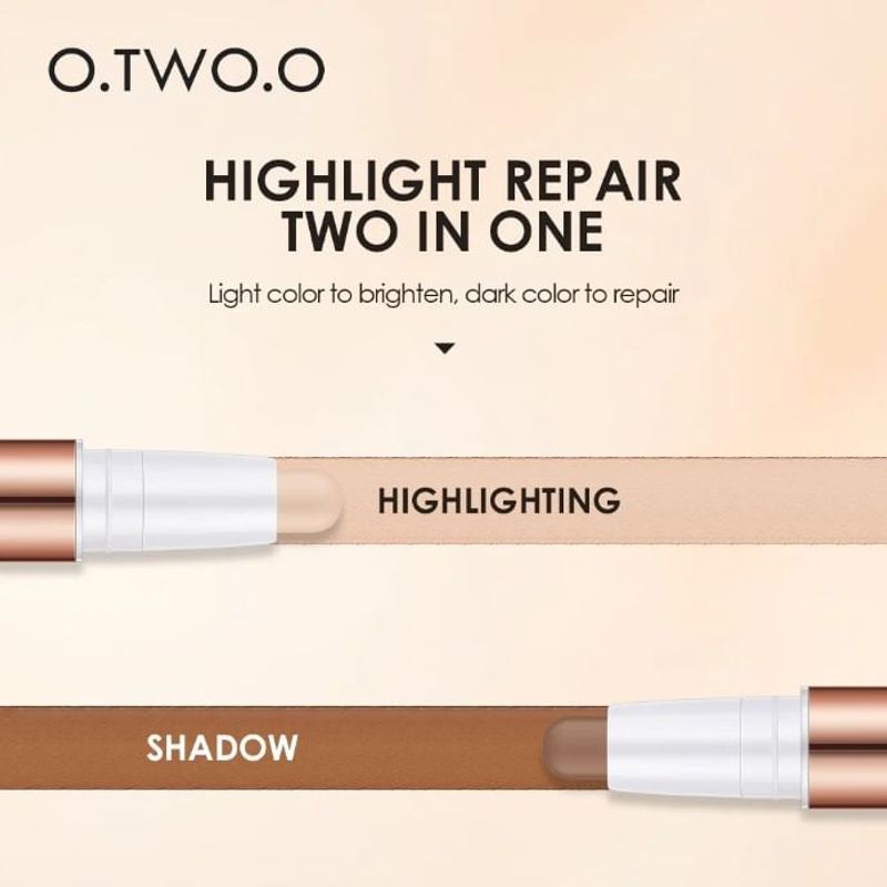 O.TWO.O - НОВЫЙ Стиль-карандаш для контуринга Glow Lift Light Shadow - 2 ЦВЕТА