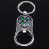 Мини-Компас Открывалка Для Бутылок Цинковый Сплав Брелок Мужчины Портативный Автомобиль Брелок Подарок