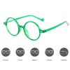 Сверхлегкие очки для дальнозоркости, ретро-зеленые маленькие круглые очки для чтения, анти-синий свет, очки для дальнозоркости, диоптрии + 4,0