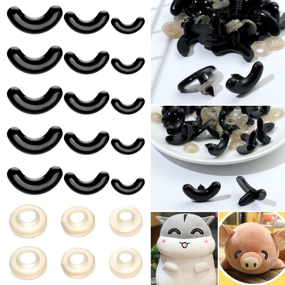 Plastic Stuffed Toys Parts Dolls DIY Tools Eyes Crafts Thread Eyes Nose Puppet Crystal Eye