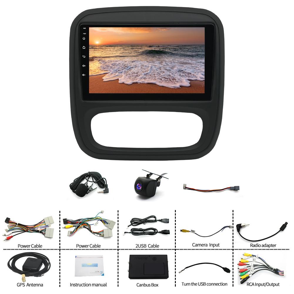 Android 13 автомобильное радио совместимо с 14-19 Opel Trafic GPS Navi WiFi с камерой