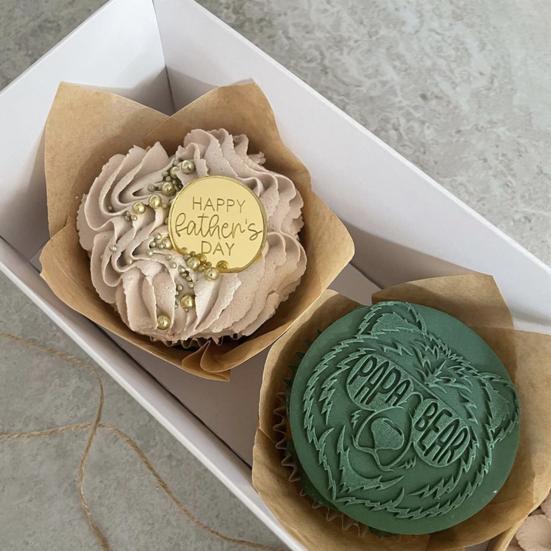 10 шт., топперы для торта с надписью «День отца», резные круглые буквы «С Днем отца», акриловые украшения для кексов, декор для вечеринки