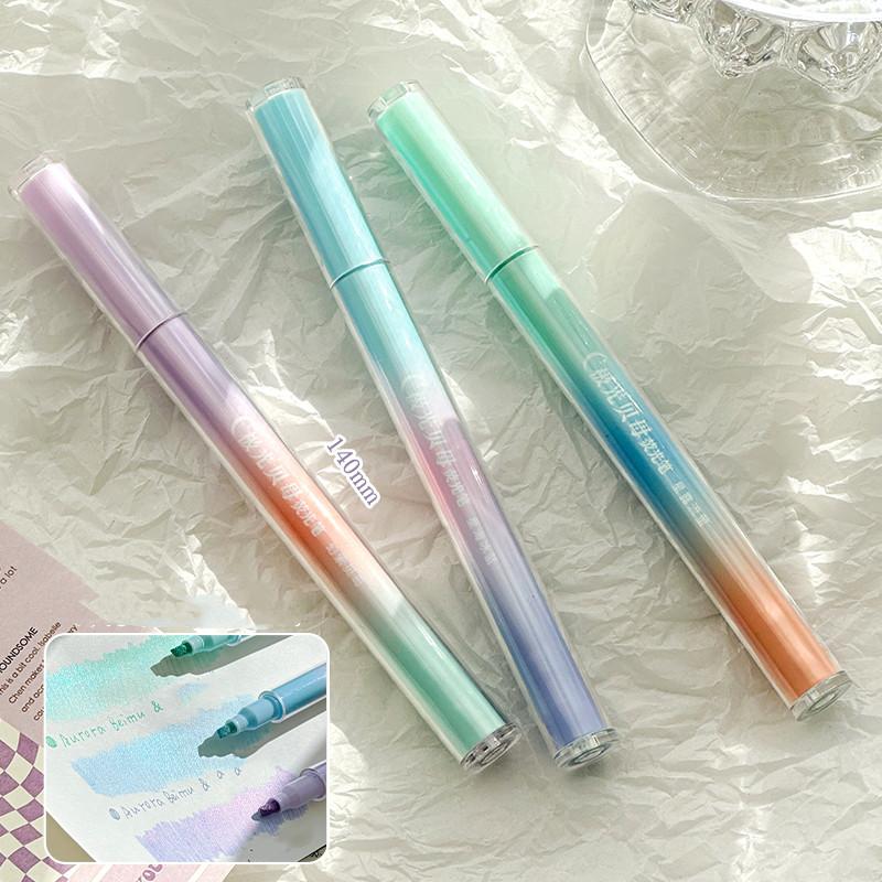 3 шт./компл., блестящие маркеры со звездами для студентов, блестящие маркеры для скрапбукинга, DIY Декор, маркеры для журнала, канцелярские принадлежности