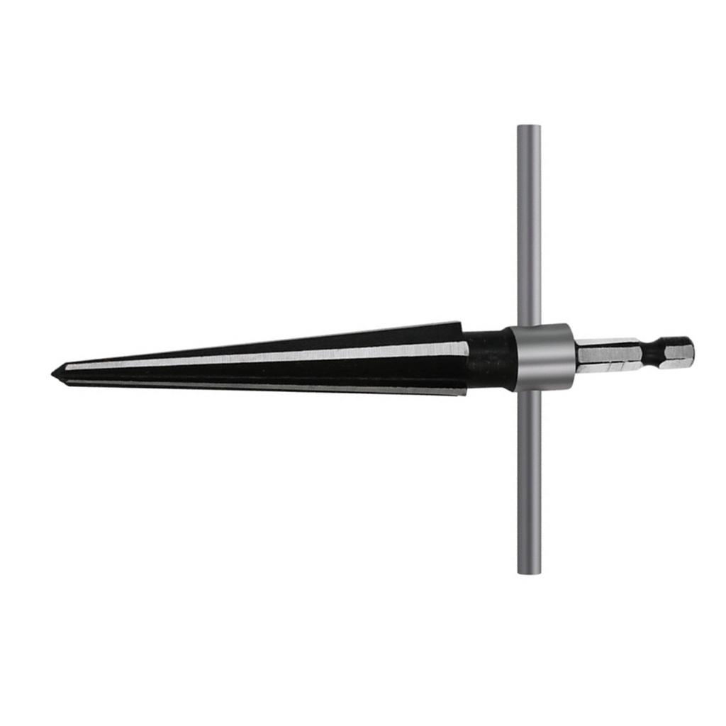 Universal 1/4'' Hex Shank Reamer T-Handle Taper Reamer Hand Tool For 3-13mm & 5-16mm Reaming for Woodworking