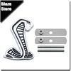 Cobra 3D Styling Metal Sticker Front Grille Badge Body Fender Car Rear Decal Decor Accessories For  SVT GT350 R GT500 Shelby