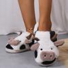 Autumn and Winter Fashion Home Anti Slip Plush Cotton Shoes Cartoon Couple Warm Cotton Slippers