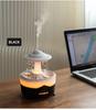 UFO Rotating Raindrop Humidifier Colourful LED Night Light Desktop Mute Spray Aromatherapy Machine Home Air Humidifier Diffuser