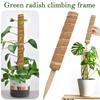 Adjustable Plant Tie Tapes & Clips with Coconut Coir Fiber Sticks for Climbing Plants