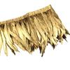 2Meters Spray Golden Rooster Tail Feather Trim Ribbon Dyed Silver Pheasant Feathers Dress Accessories Carnival Plumes Decoration