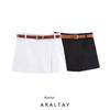 Araltay New Arrival Fashion Style Women's Fashion All-Match Minimalist Shorts Double Breasted Belt Culottes 1608220