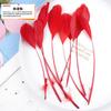 20Pcs57 Big Red Feather Diy Jewelry Accessories Clothing Handicrafts Decorative Materials