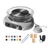 Mini Pottery Wheel Kit Compact Electric Clay for Beginners Kids Adults Gray