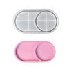 Oval Plate Resin Mould Silicone Epoxy Casting Molds for Ashtray Coaster Artistic Craft Supply for Home Decors