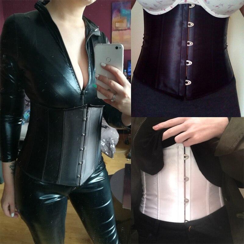 Бюстье и корсеты 24, корсет со стальными косточками, тренировочный корсет для талии, атласный корсет на шнуровке под грудью, парчовый корсет для похудения, формирователь тела