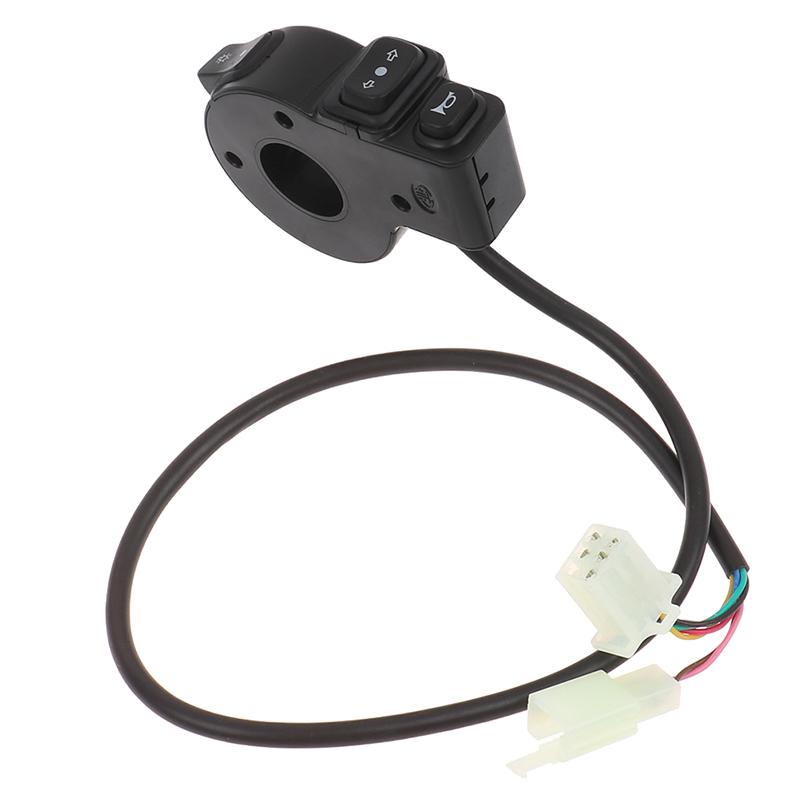 3 In1 Motorcycle Switch Electric Bike Scooter Turn Signal Horn Button 22Mm