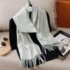 New Winer Warm Cashmere Scarf for Women Fashion Solid Thick Blanket Pashmina Shawl Wrap Female Bufanda Echarpe Foulard