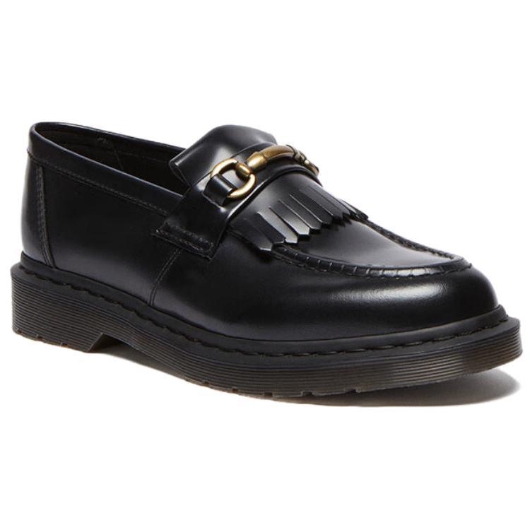 Dr. Martens Черные кроссовки-лоферы унисекс Adrian Snaffle Tassel 32102001