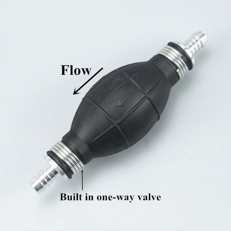 Ручной топливный насос 6 мм/8 мм/10 мм/12 мм, резиновая алюминиевая ручная лампочка для перекачки дизельного масла, бензина для автомобиля, лодки, морского подвесного двигателя