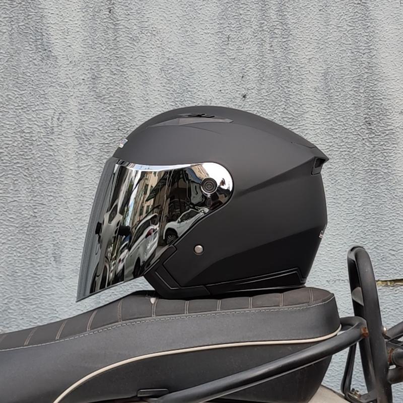 Мотоциклетный шлем, мужской и женский, всесезонный, capacete para motocicleta cascos para moto, с двойными линзами