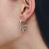 Eritre Silver (W) Curve Emblem Earrings M Hl5E13518W9Xxx
