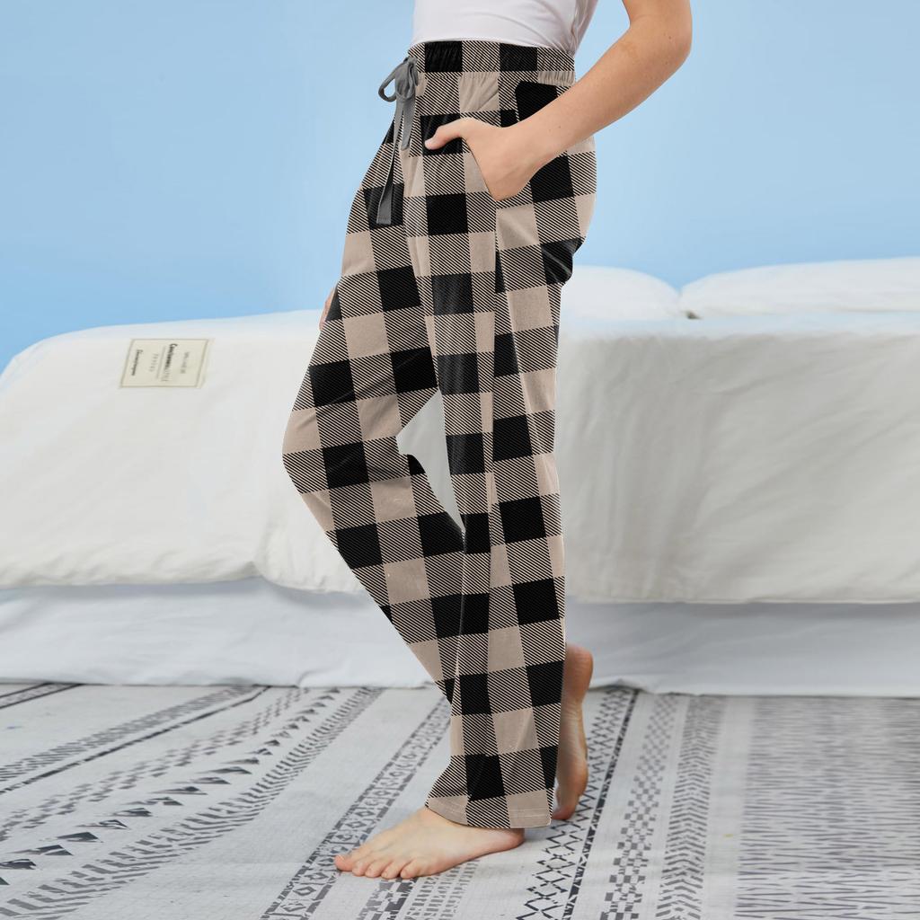 Детские хлопковые пижамные штаны с карманами