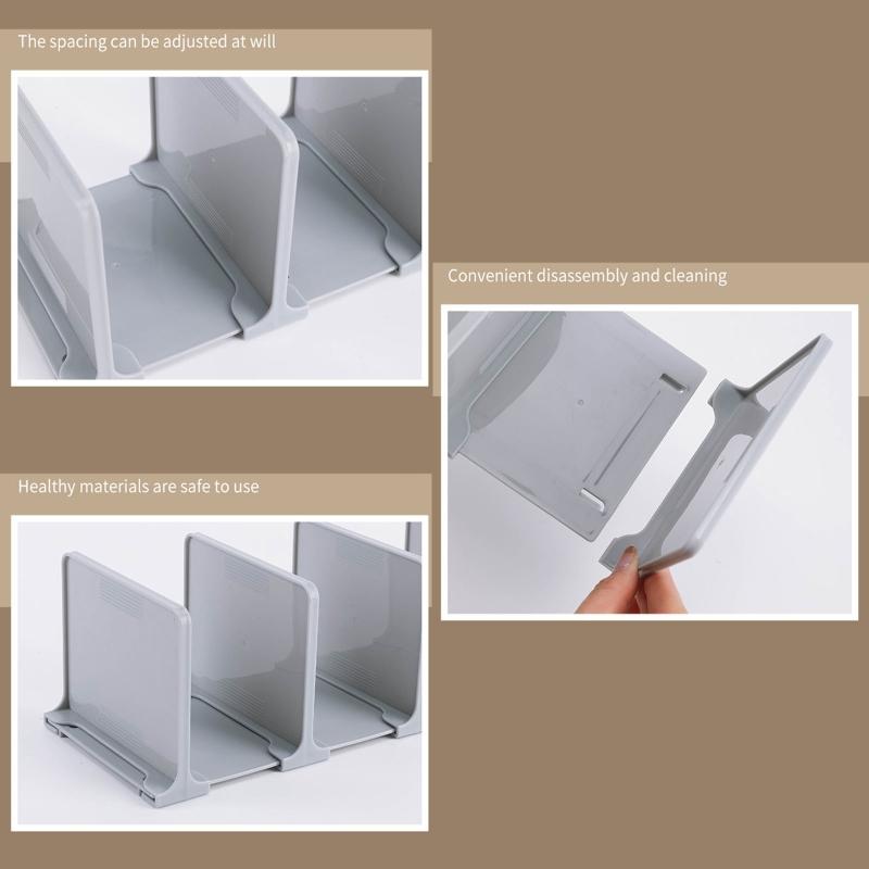 Slim Book Shelf Holder Decorative Book Stoppers Sorter File Organizer for Girls