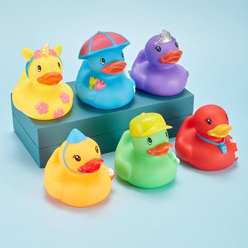 Little Rubber Soft Yellow Duck Swimming Toy Decoration Kids Gift Cute Cartoon